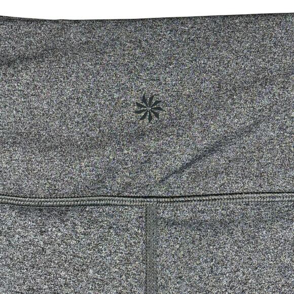 Athleta Small Salutation Stash Pocket Capris Leggings Stretch Heathered Gray - Picture 5 of 8
